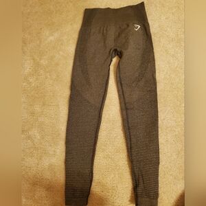 Gymshark gray and black leggings. Size small.
